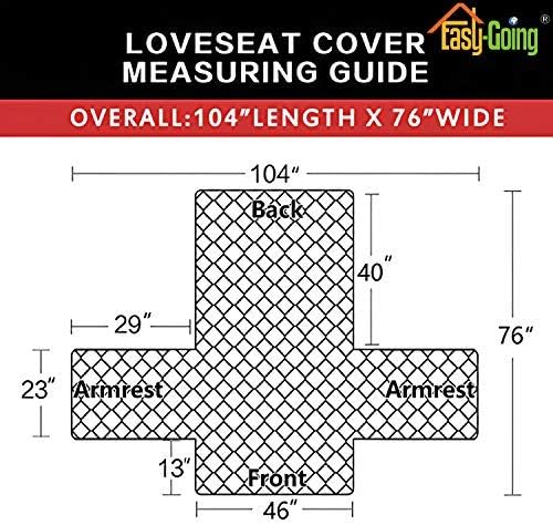 Easy-Going Reversible Couch Cover, 2 Cushion Sofa, Water Resistant Furniture Mat - Image 7