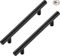 JOY DECOR 20 Pack Cabinet Handles, Black Cabinet Pulls, 5 in Hole Center Kitchen Hardware, Stainless Steel T Bar Handles for Dresser Drawers