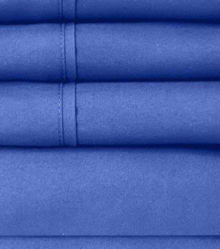 Queen Sheets Royal Blue - 6 Piece 1500 Supreme Collection Fine Brushed Microfiber Deep Pocket Queen Sheet Set Bedding - 2 Extra Pillow Cases, Great Value, Queen, Royal Blue