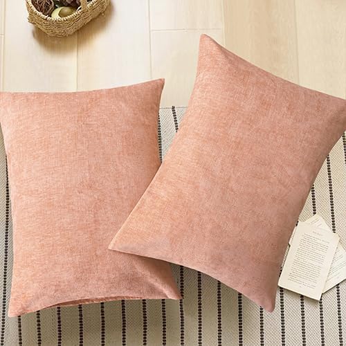 CaliTime Decorative Standard Throw Pillow Covers 26 X 20 Inches Dusty Pink | - Image 5