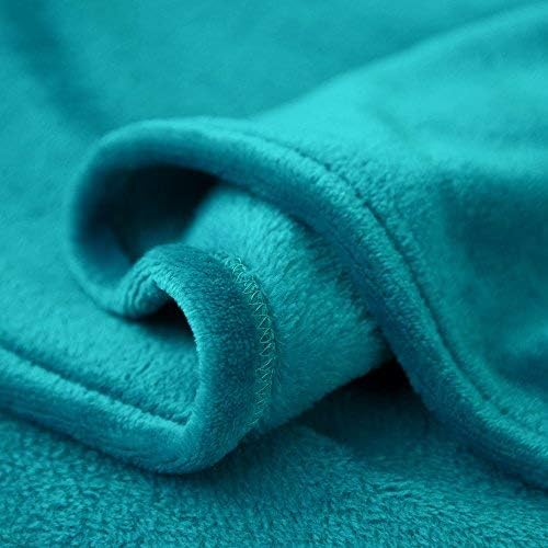 Bedsure GentleSoft Fleece Blanket Twin Size Teal - Image 7
