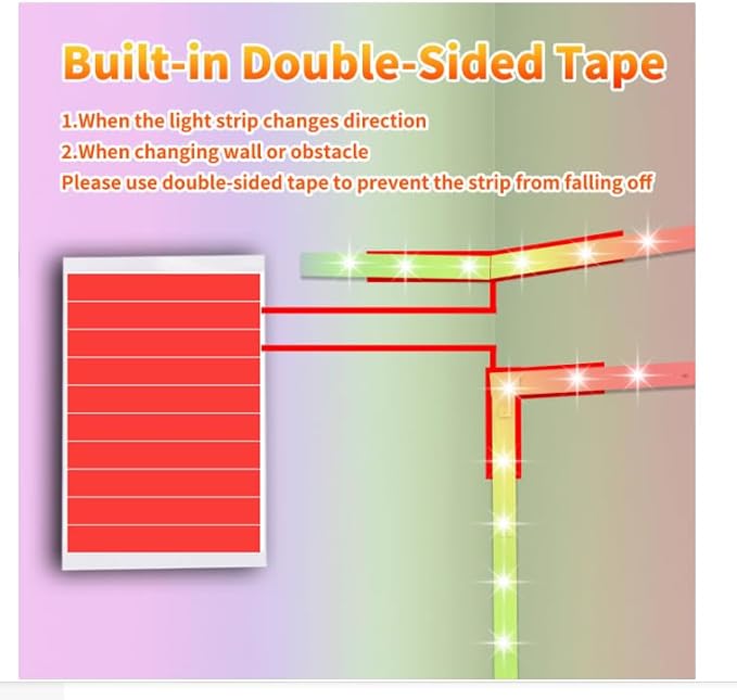 Led Lights for Bedroom 300FT (3 Rolls of 100ft), Color Changing RGB Led Strip Lights with 60 Keys Remote and App Control, Music Sync Led Lights for Room Kitchen Party Home Decor