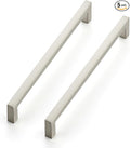 Ravinte 5 Pack Solid 6-1/4 Inch Center to Center Slim Square Bar Drawer Handles - Brushed Nickel Drawer Pulls - Kitchen Cabinet Hardware