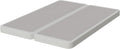 Nutan Inch Sturdy Box Spring for Mattress Support-Durable and Fully Assembled, Natural Wood Full, White, 4" Foundation