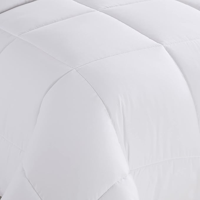Sweet Home Collection 5 Piece Comforter Set Bag Solid Color All Season Soft Down Alternative Blanket & Luxurious Microfiber Bed Sheets, White, Twin (Pack of 4)