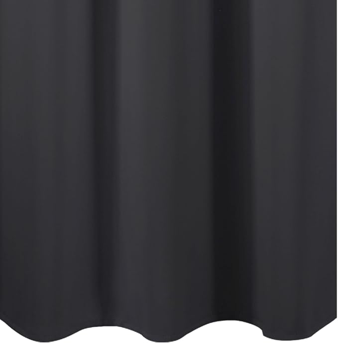 Dark Grey Blackout Curtains/38 x 54 Inch/Set of Two Panels Grommet Living Room - Image 8