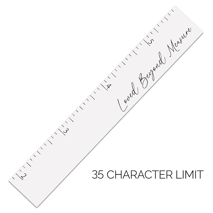HEADWATERS STUDIO Personalized Growth Chart for Wall - Kids Height Ruler, Wooden Growth Chart for Kids, Wall Ruler for Kids Height Measurement and Height Growth Chart for Home - Kids Sizing Chart