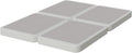 Nutan Inch Sturdy Box Spring for Mattress Support-Durable and Fully Assembled, Natural Wood California King(Fold), White, 4" Foundation