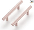 Ravinte 50 Pack | 5 Inch Cabinet Pulls Pink Stainless Steel Kitchen Drawer Pulls Cabinet Handles 5 InchLength, 3 Inch Hole Center