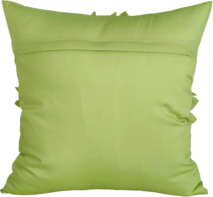 Sage Green Accent Flower Decorative Throw Pillow Covers - Image 8