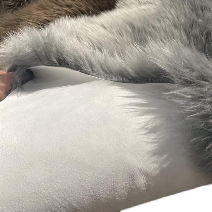 HUAHOO Premium Genuine Sheepskin Rug Grey Real Australia Sheepskin Natural - Image 7
