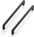 Ravinte 15 Pack Matte Black Cabinet Pulls, 6-1/4 Inch (160mm) Hole Center Slim Kitchen Handles, Square Drawer Pulls for Cabinets & Cupboards, Hardware
