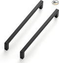 Ravinte 25 Pack Matte Black Cabinet Pulls, 6-1/4 Inch (160mm) Hole Center Slim Kitchen Handles, Square Drawer Pulls for Cabinets & Cupboards, Hardware