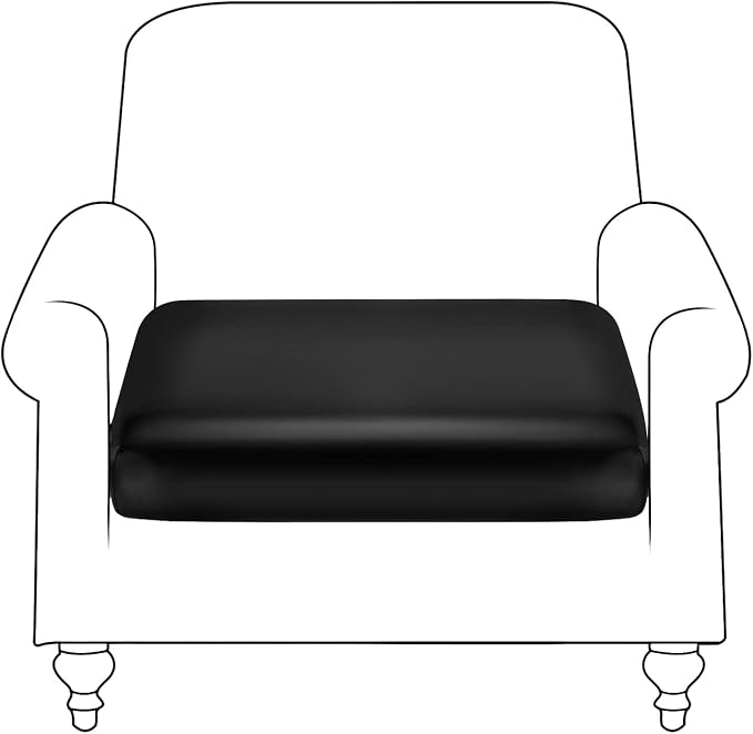 Fuloon Faux Leather Couch Cushion Slipcover, Waterproof Stretch Covers - Image 9