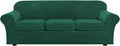 H.VERSAILTEX Modern Velvet Plush 4 Piece High Stretch Sofa Slipcover Furniture by HVERSAILTEX