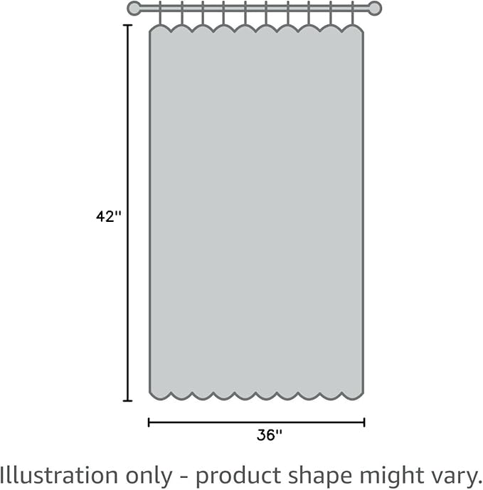 Orange Sheer Curtains 36 inches Long, Short Kitchen Window Treatment Solid - Image 6