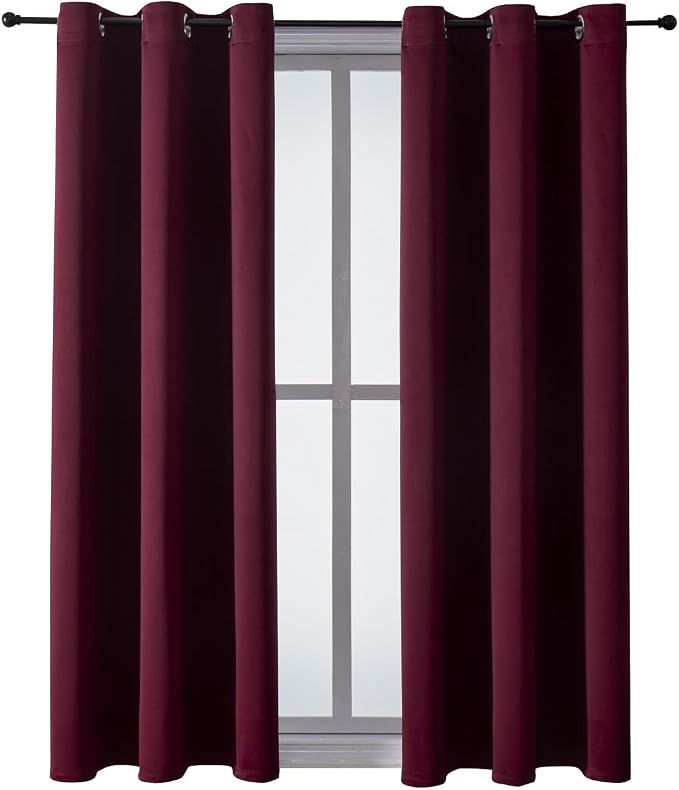 ChrisDowa Blackout Curtains for Bedroom and Living Room 2 Panels Set | Thermal - Image 7