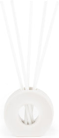 ScentAir Infused Liquidless Reeds | Includes 25 Flameless Reeds and 1 Decorative Vase, White | Essential Oil Aroma Diffuser Sticks | Fresh Spa Scents | Gifting Fragrance | Oudh