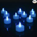 LED Tea Lights Candles- 100PACK Blue Flameless Candles Realistic and Bright Flickering Long Lasting 200Hours for Holiday Celebration,Party,Home Decoration,Battery Operated