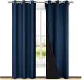 NICETOWN Blackout Room Warming Curtains 80 inches Long, Full Light Blocking by NICETOWN
