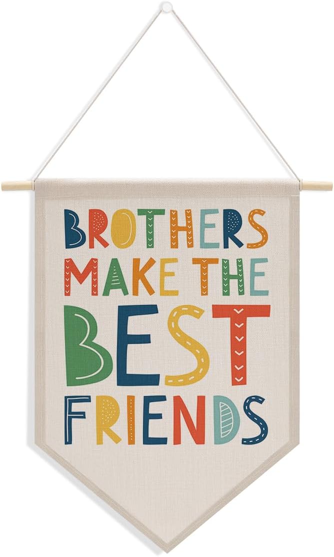 Inspirational Gifts Ideas Boys Room Wall Decor Playroom Wall Decor Canvas Hanging Pennant Flag Banner Wall Sign Decor Gift for Nursery Bedroom Playroom Game Room Front Door Boy Birthday Gift