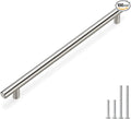 homdiy 10in Cabinet Pulls Brushed Nickel Cabinet Door Handles 100Pack - HD201SN Cabinet Handles Stainless Steel Modern Drawer Pulls for Dresser Drawer Pulls