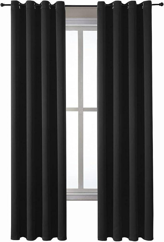 ChrisDowa Blackout Curtains for Bedroom and Living Room 72 Inches Long | 2 - Image 7