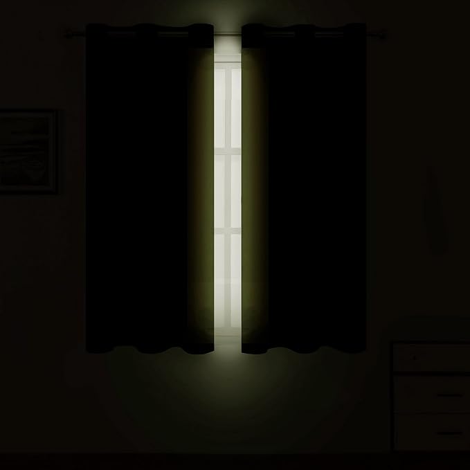 Oilve Green Blackout Curtains 38 x 54 Inch Length/Set of 2 Curtain - Image 3