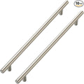 JOY DECOR 10 Pack Cabinet Handles, Brushed Nickel Cabinet Pulls, 10 in Hole Center Kitchen Cabinet Handles, Stainless Steel T Bar Handles for Dresser Drawers