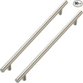 JOY DECOR 60 Pack Cabinet Handles, Brushed Nickel Cabinet Pulls, 10 in Hole Center Kitchen Cabinet Handles, Stainless Steel T Bar Handles for Dresser Drawers