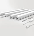 Under Cabinet Lighting Plug in, 32 Inch 4 Pcs, Linkable AC120V 3CCT 3000K/4000K/5000K Ultra Slim, LED Under Cabinet Lights for Counter Light, Kitchen, Shelf, Sink, Workshop, Desk, White