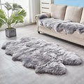 HUAHOO Premium Genuine Sheepskin Rug Grey Real Australia Sheepskin Natural by HUAHOO