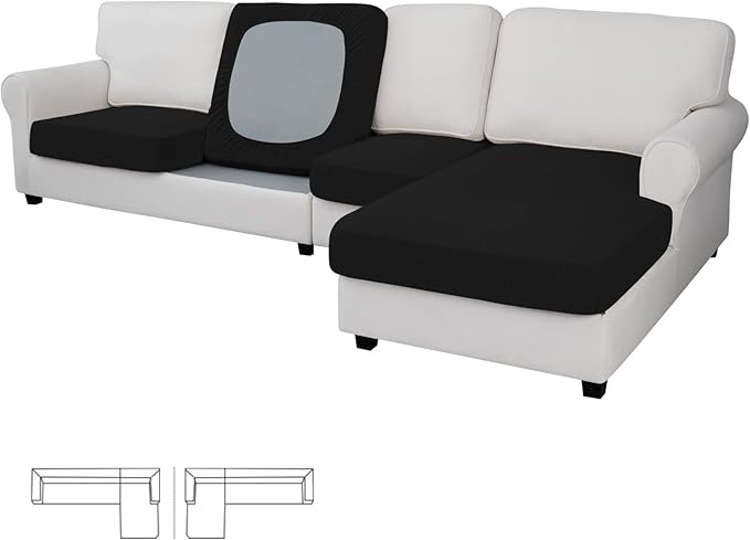 Easy-Going Stretch 4 Pieces Couch Cushion Covers by Easy-Going
