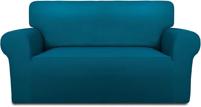 PureFit Stretch Loveseat Covers Fleece Couch Covers by PureFit