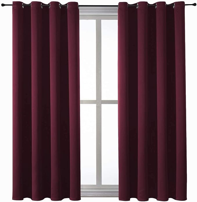 ChrisDowa Blackout Curtains for Bedroom and Living Room 2 Panels Set | Thermal - Image 7