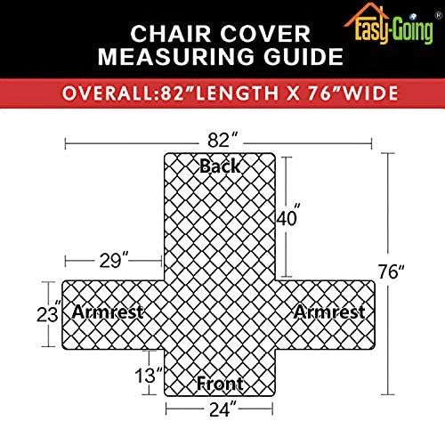 Easy-Going Reversible Couch Cover, Small Chair, Taupe/Ivory | Machine Washable - Image 7