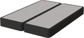Nutan Inch Sturdy Box Spring for Mattress Support-Durable and Fully Assembled, Natural Wood Full, Gray, 8" Foundation