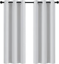Yakamok Room Darkening Curtains 42x72 inch Greyish White-Living Room | 2 panels by Yakamok