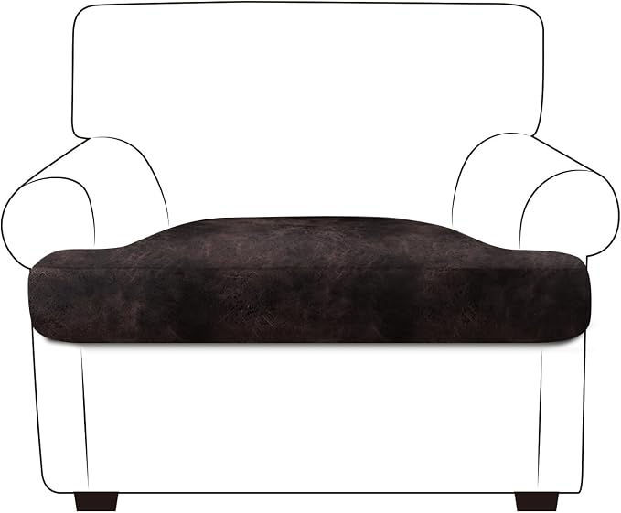 ANARACHON Leather Look Couch Cushion Covers Sofa Seat Slipcovers Sets Couches by ANARACHON