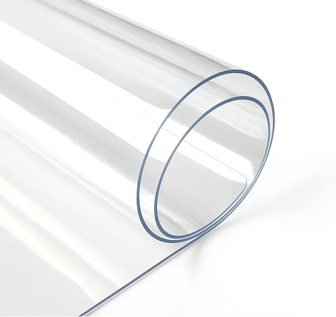 Deep Dream 1.5mm Clear Desk Cover Protector, 22×48 Inch Clear Table Protector, Rectangular Vinyl Desk Pad, PVC Plastic Table Cover for Office, Dresser, Night Stand, Computer & Writing Desk Tabletop