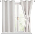 Short Blackout Curtains for Bedroom, 42 x 45 Inch, 2 Panels | Thermal Insulated by Hiasan