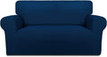 PureFit Stretch Loveseat Covers Fleece Couch Covers by PureFit