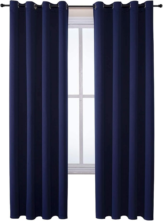 ChrisDowa Blackout Curtains for Bedroom and Living Room 84 Inches Long | 2 - Image 7