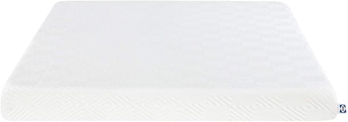 Sealy 6" Medium-Firm Adaptive Memory Foam Mattress with CopperChill Technology, Cooling Memory Foam Mattress for Pressure Relief, Twin, White