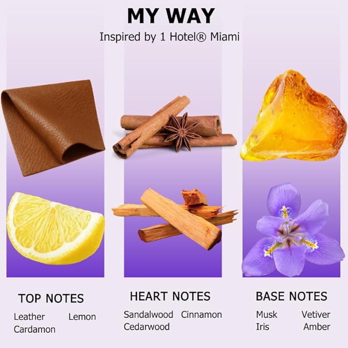 AROMELY My Way Essential Diffuser Oil Blend - Inspired by 1 Hotel® - Luxurious Fragrance with Notes of Leather, Cardamon, Lemon, Cedarwood, Iris and Amber. (150ml (5 Fl Oz), My Way)