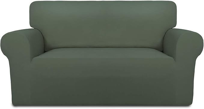 PureFit Stretch Loveseat Covers Fleece Couch Covers by PureFit