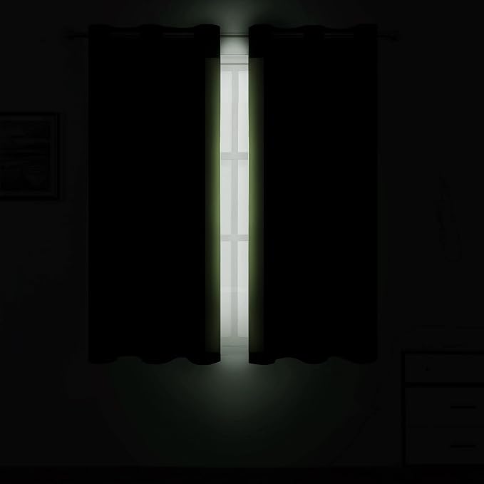 Light Green Blackout Curtains 38 x 54 Inch Length/Set of 2 Curtain - Image 3