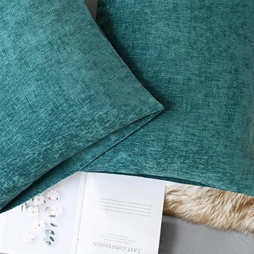 CaliTime Decorative Standard Throw Pillow Covers 26 X 20 Inches Teal | Pack of 2 - Image 6