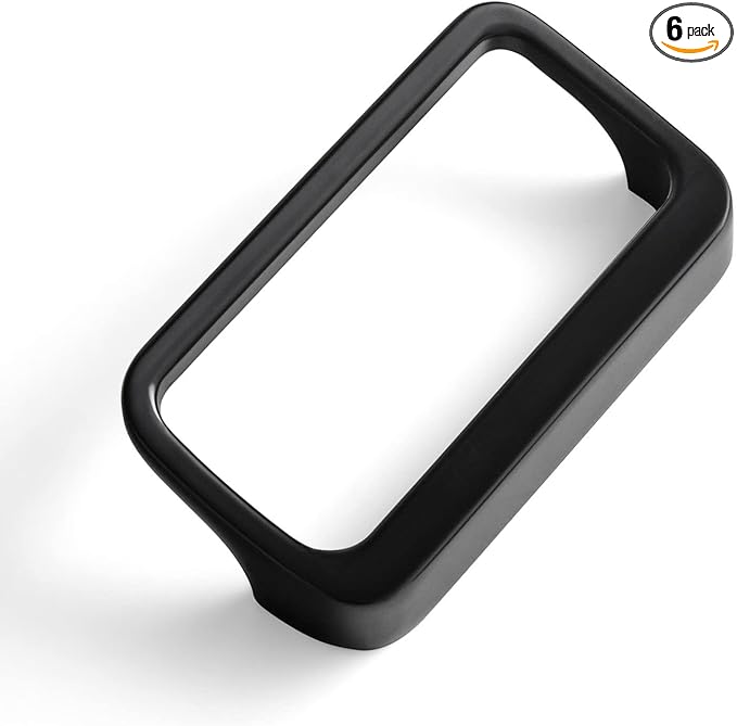 Goo-Ki Matt Black Cabinet Pulls with Hole Center 2.5''(64mm),Modern Zinc Alloy Drawer Pulls for Drawer,Wardrobe,Cupboard,6 Pack