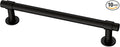 Franklin Brass - Francisco Matte Black Cabinet Handles 5 Inch (5") Hole Center Pulls | Easy Install, Durable Hardware for Kitchen Cabinet Door, Drawers, Dresser Pull, Furniture (10 Pack)